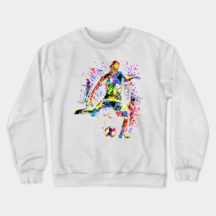 Soccer - Colorful Soccer Player Crewneck Sweatshirt